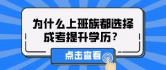 为什么上班族都选择成考提升学历？