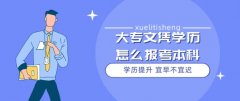 大专文凭学历怎么报考本科